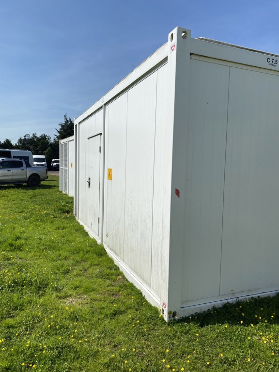 Climate controlled secure container with built in...