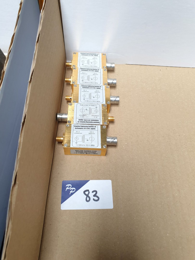 5x Integrated Engineering Balun 1NM4, 50-100ohms,...