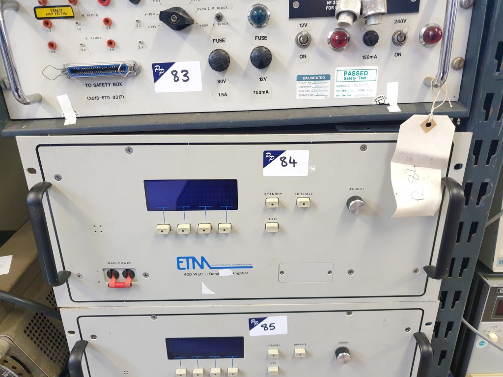 ETM electromatic inc: 400IJ 400W IJ band amplifier