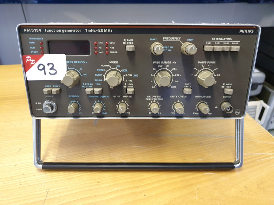 Philips PM5134 function generator, 1mHz - 20MHz -...