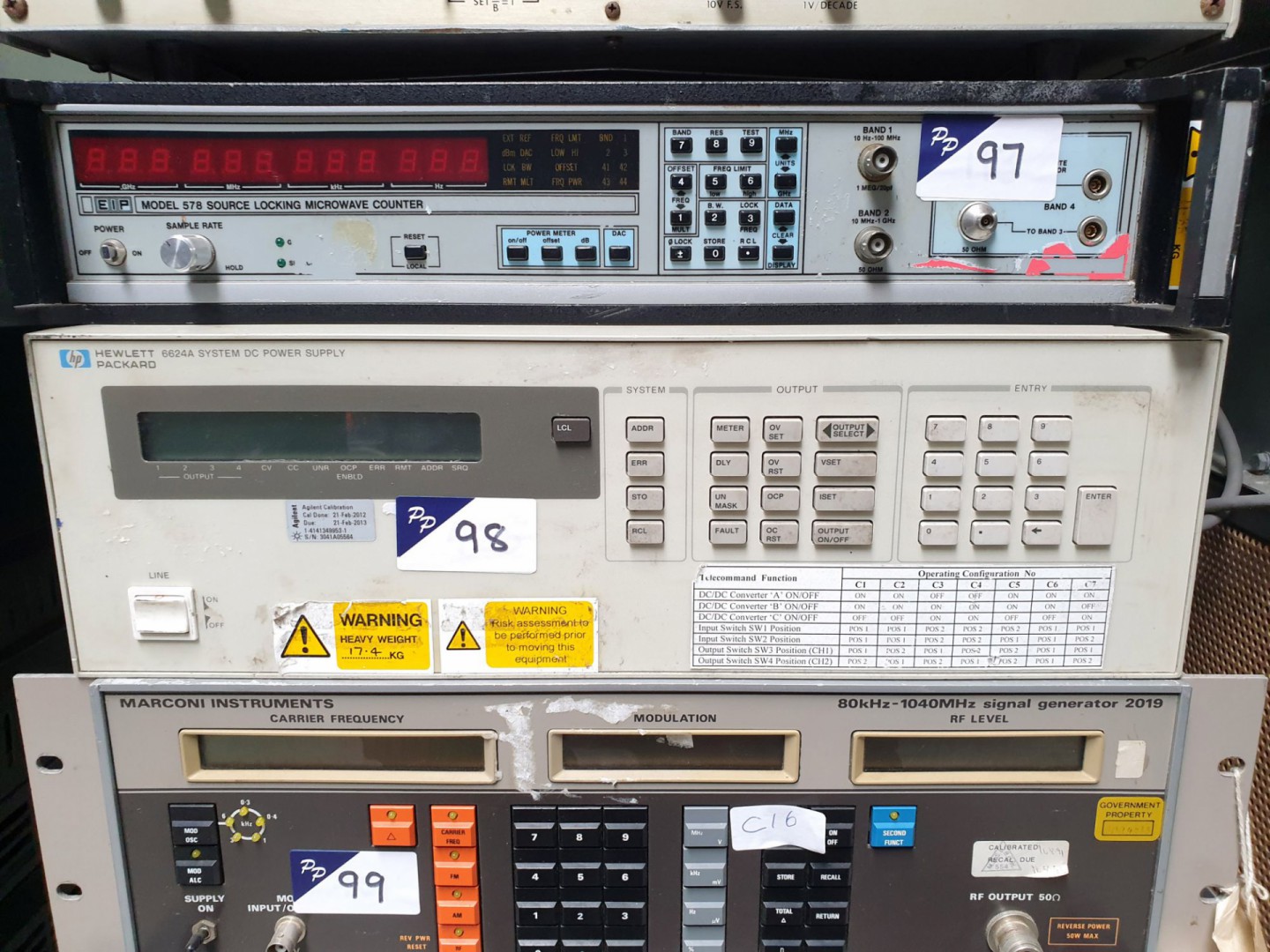 HP 6624A system PSU, 4 outputs, 0-7v, 0-5A, or 0-2...