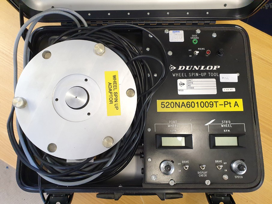 Dunlop AA 1508 wheel spin up test set - lot locate...