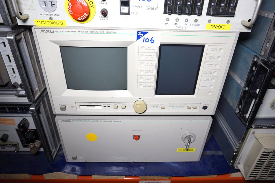 Anritsu MS9030A optical spectrum analyser display...