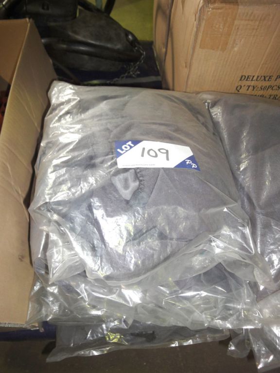 5x polyester grey transit van seat covers - lot l...