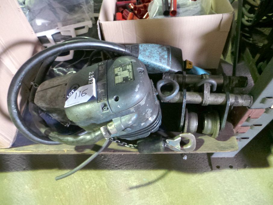 Demag 125kg electric chain hoist, pendant control...