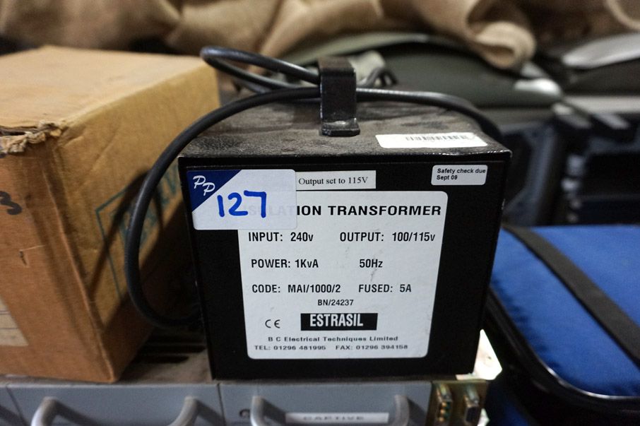 Etrasil MA1/1000/2 isolation transformer