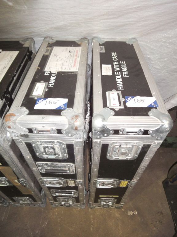 2x mobile flight storage cases, internal server ra...