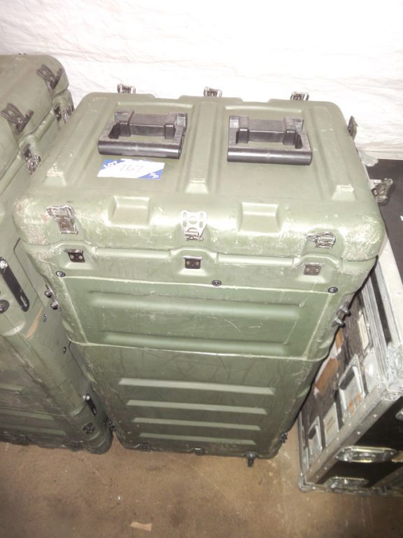 Hardigg green mobile flight storage cases, interna...