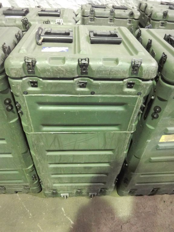 Hardigg green mobile storage case, internal server...