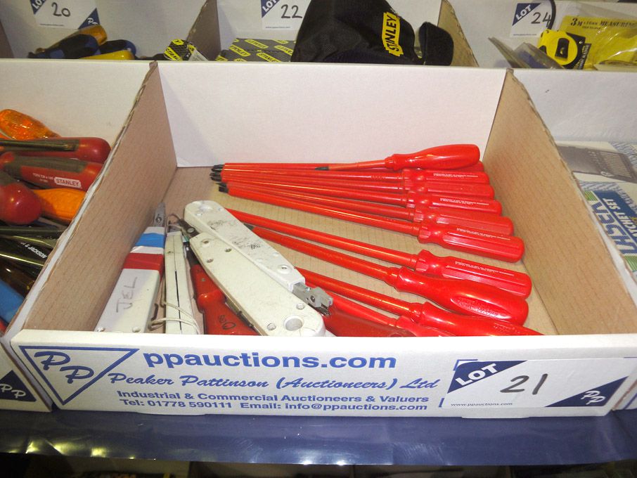 Qty Richmond, Draper 1000v screwdrivers etc. - lo...