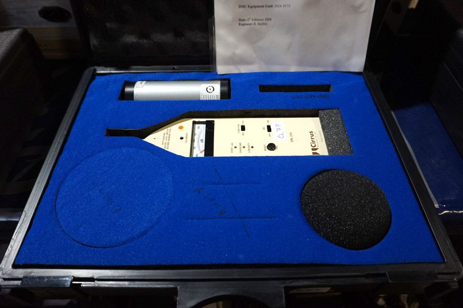 Cirrus CRL254 sound level meter & calibrator in ca...