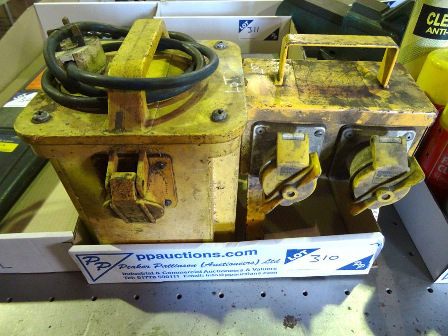 Ucan 110v transformer, 110v 4 way socket - lot lo...