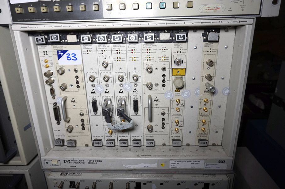HP 75000 Series main frame & E1405B, E1683A, E1681...