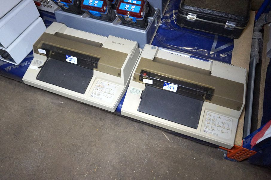 2x HP 7470A plotters