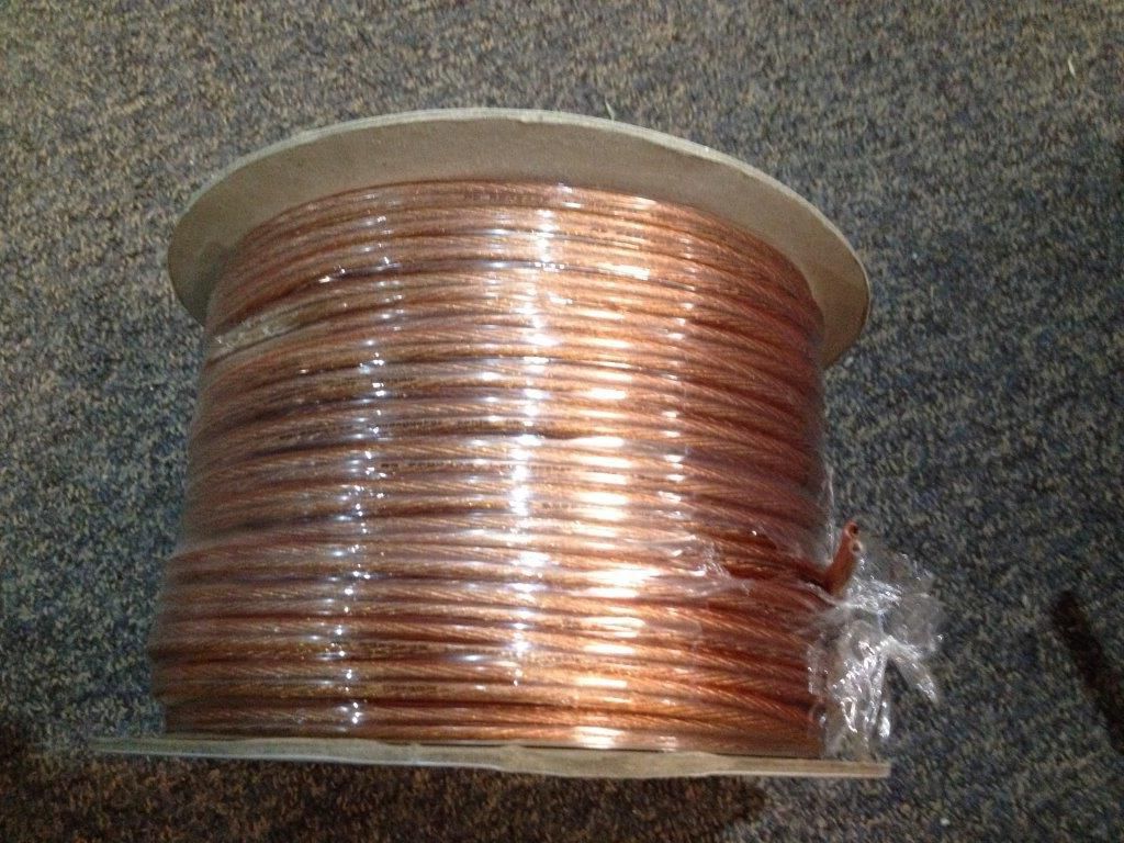 5 reels (100m per reel) 2 core flat loudspeaker Ca...