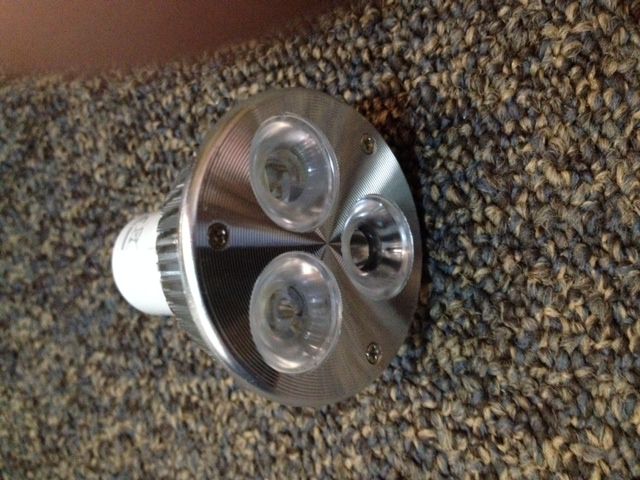 40x GU10 fitting LED Lamps, 3x1W cool white lamps,...