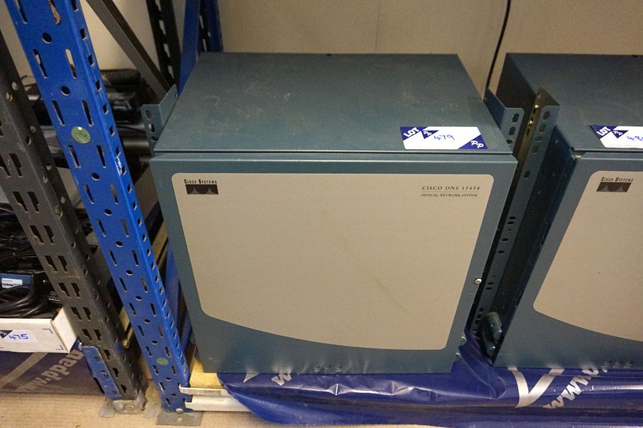 Cisco Systems ONS 15454 optical network rack with...