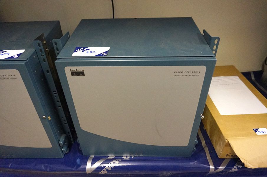 Cisco Systems ONS 15454 optical network rack with...