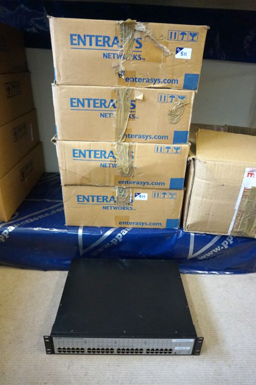 4x Enterasys Horizon VH-4802 fast Ethernet switch...