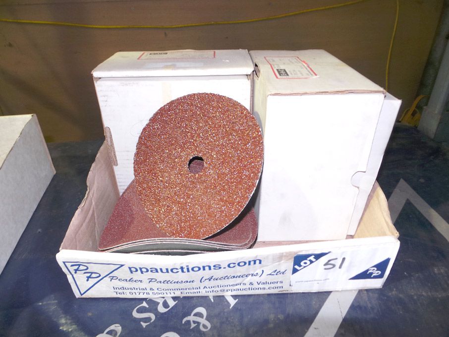 Qty EAC 178mm dia abrasive grinding discs (unused)...