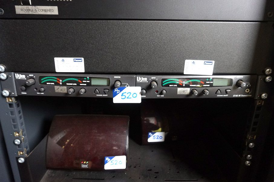 2x Listen LT-82 IR transmitters with 2x Listen LA-...