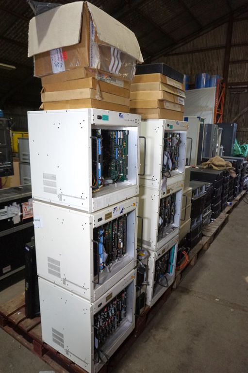 6x Carlo Gavazzi chassis with various cards etc