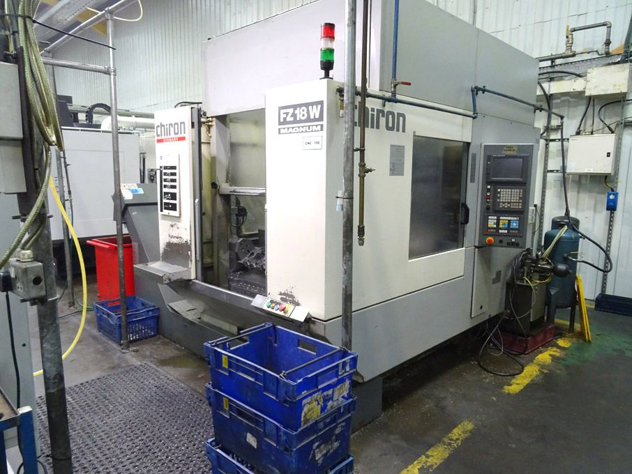 Chiron FZ18W Magnum CNC twin pallet 5 axis VMC, Fa...