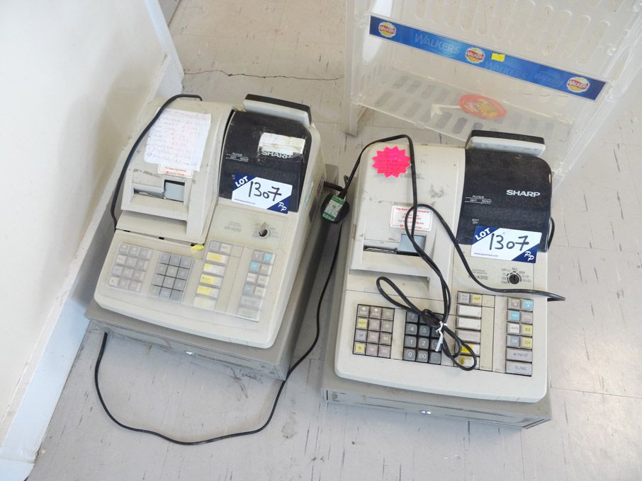 2x Sharp ER-A310 electronic cash registers