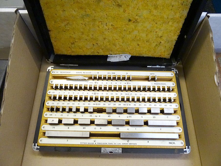Pitter E81 workshop grade imperial slip gauge set