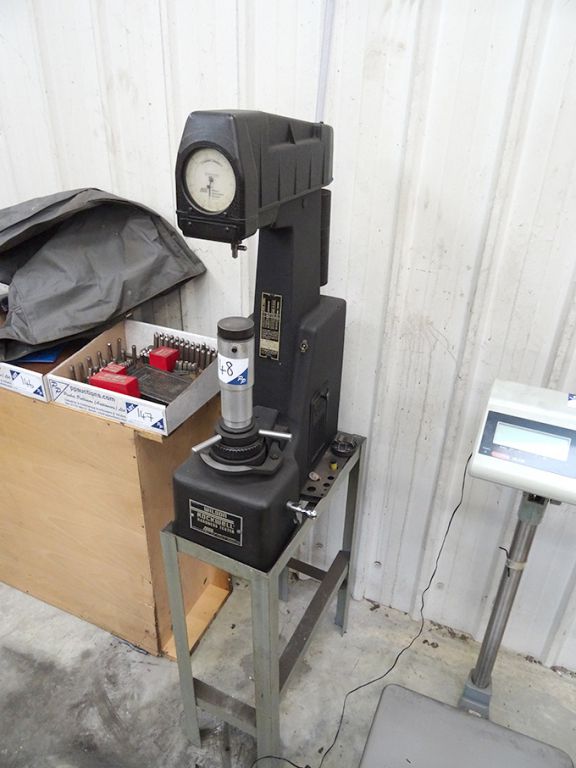 Wilson Rockwell 4JRRB hardness tester on stand