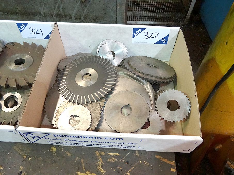 Qty HSS side & face milling cutters, slitting saws...