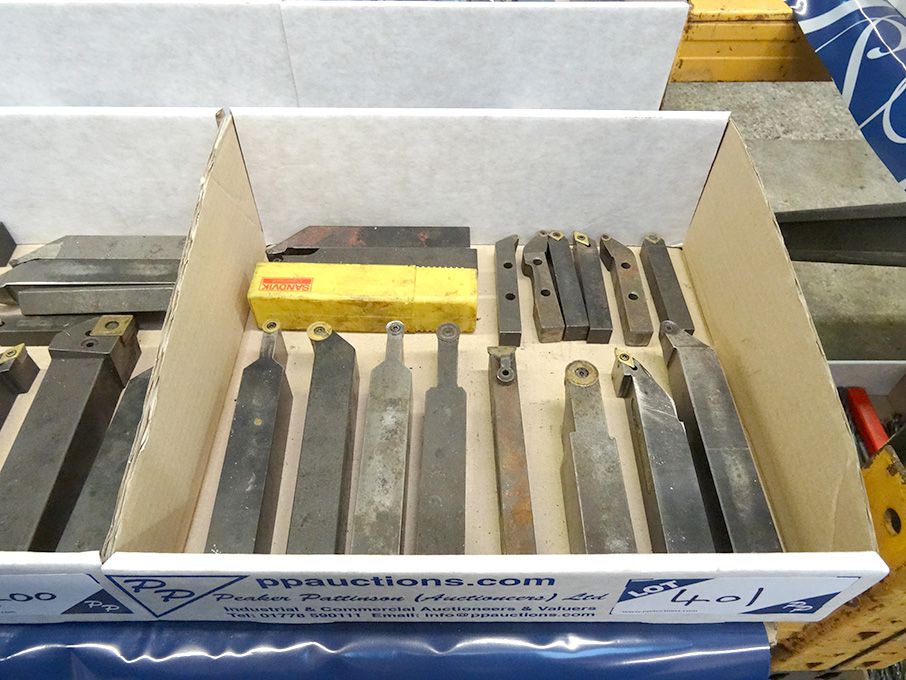 Qty various tip turning tools