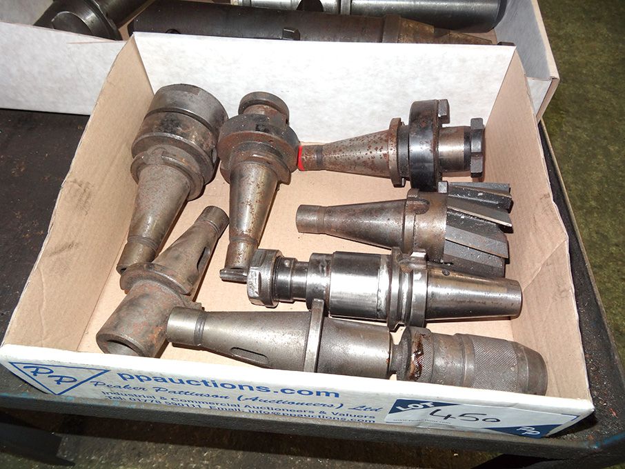 Qty various taper tool holders