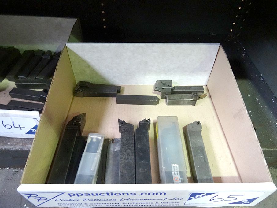 Qty various tip turning tools
