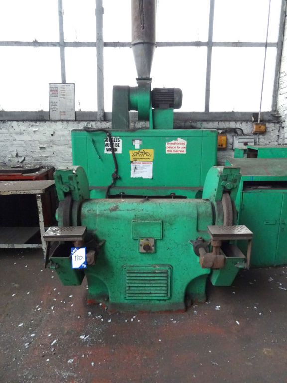 16" double ended grinder with extraction - Lot loc...
