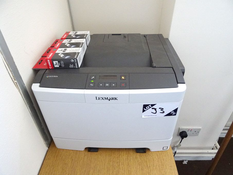 Lexmark CS310dn printer, 240v - Lot located at: Ma...
