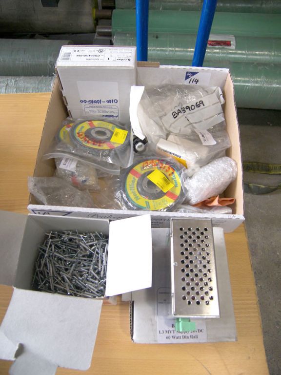 Qty airport equipment spares (packaged & unused) -...