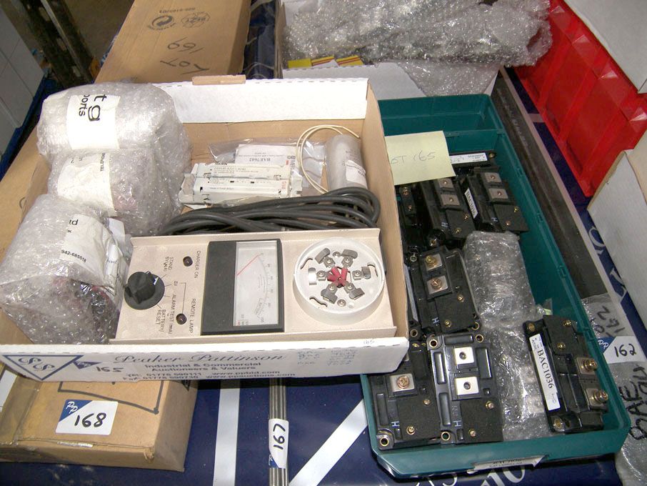 Qty airport equipment spares (packaged & unused) -...