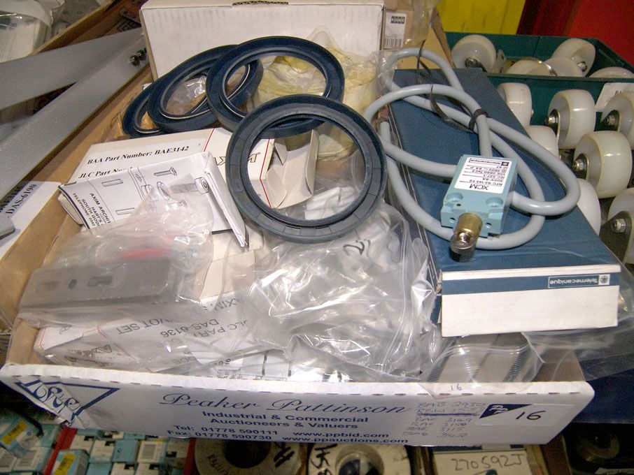 Qty airport equipment spares (packaged & unused) -...