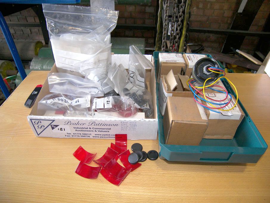Qty airport equipment spares (packaged & unused) -...