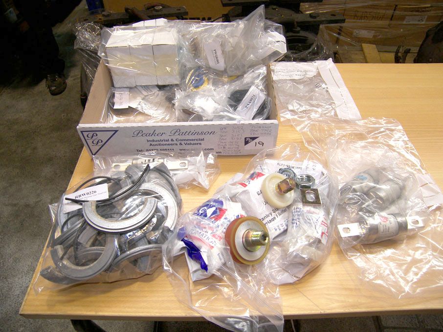 Qty airport equipment spares (packaged & unused) -...