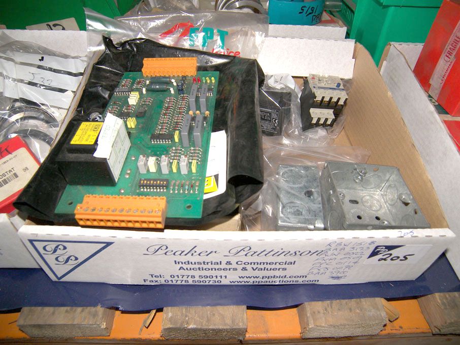 Qty airport equipment spares (packaged & unused) -...