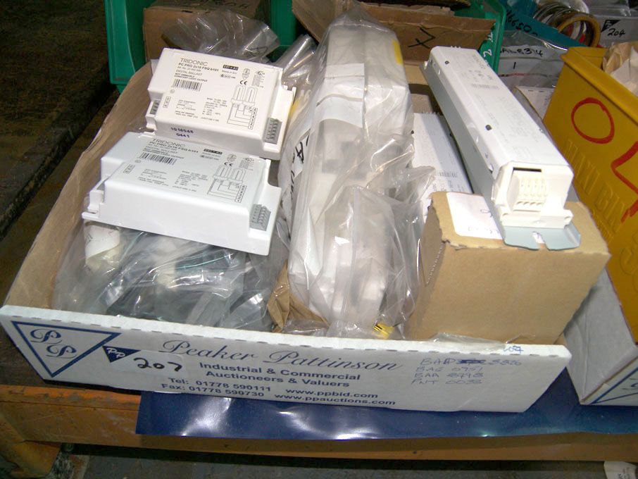 Qty airport equipment spares (packaged & unused) -...