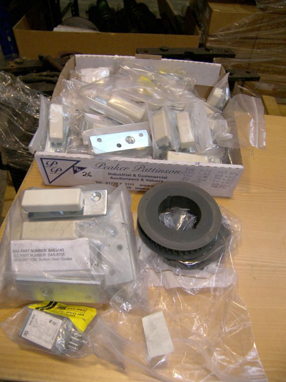Qty airport equipment spares (packaged & unused) -...