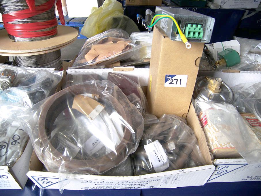 Qty airport equipment spares (packaged & unused) -...