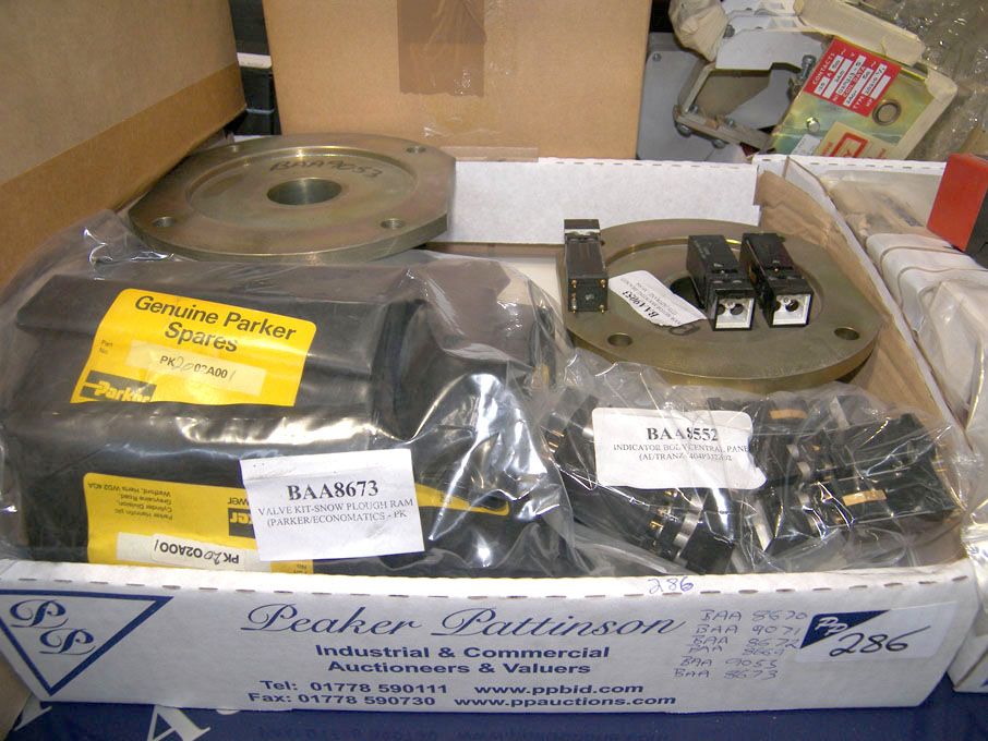 Qty airport equipment spares (packaged & unused) -...