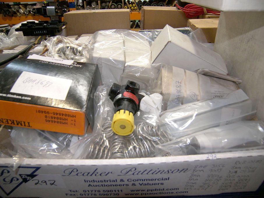 Qty airport equipment spares (packaged & unused) -...
