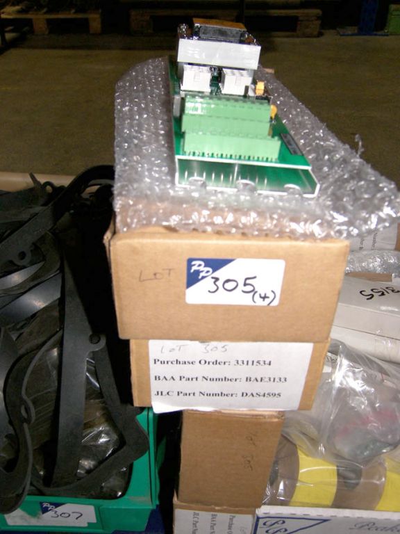 Qty airport equipment spares (packaged & unused) -...