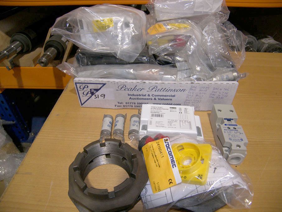 Qty airport equipment spares (packaged & unused) -...