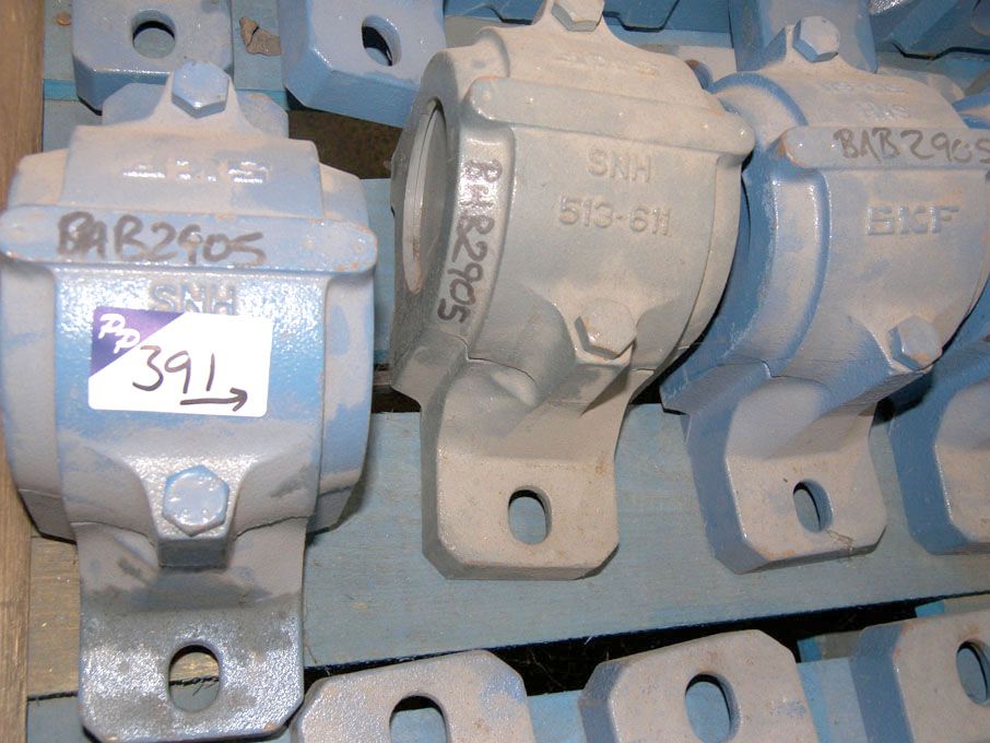 8x SKF bearing housing, SNH 513-611 (unused)